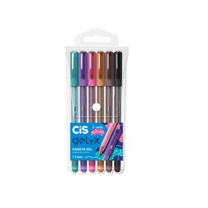 Caneta Gelyx 1.0mm 6 Cores Glitter Cis