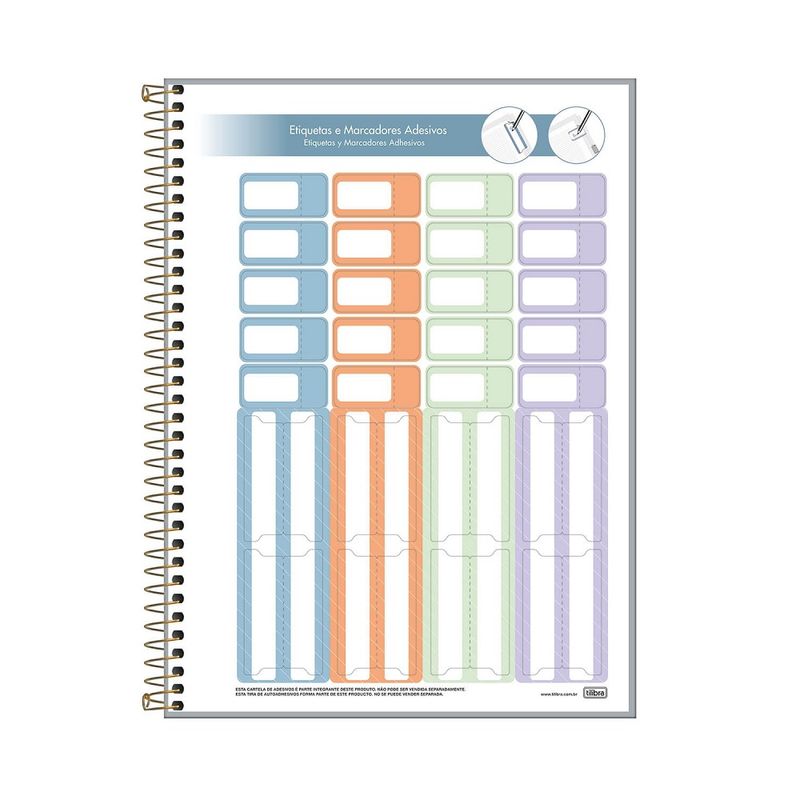 Caderno-Executivo-Secretaria-Espiral-CD-Universitario-Organizer-80F-Tilibra