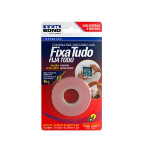 Fita Acrílica Dupla Face Externo 25mmx2m Fixa Tudo Tekbond