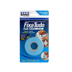 Fita Espuma Dupla Face 24mmx1,5m Fixa Tudo Tekbond