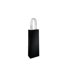 Sacola Para Garrafa Kraft Preto 36x8,5x12cm Zagarollo