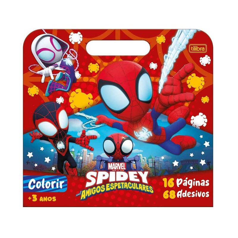 album-para-colorir-maleta-spidey-8f-tilibra