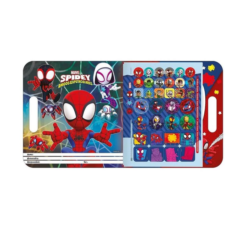 album-para-colorir-maleta-spidey-8f-tilibra