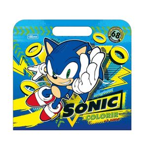 Álbum Para Colorir Maleta Sonic 8F Tilibra