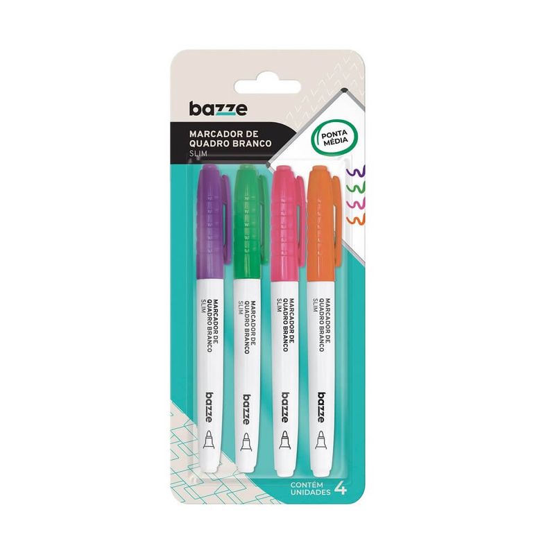 marcador-de-quadro-branco-slim-4-cores-bazze