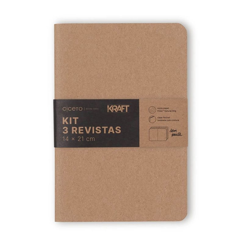 kit-revistas-kraft-sem-pauta-14x21cm-cicero