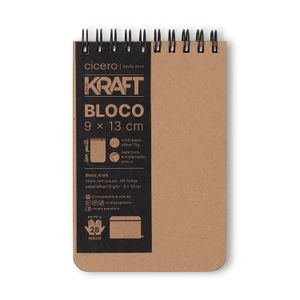 Bloco Kraft Sem Pauta 9x13cm Cicero