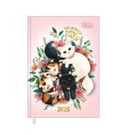 agenda-costurada-diaria-petit-2025-105x148cm-purrfect-cats-tilibra