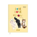 agenda-costurada-diaria-petit-2025-105x148cm-purrfect-cats-tilibra
