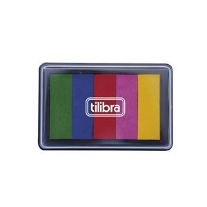 Carimbeira Degradê Colors 5 Cores Tilibra