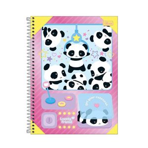 Caderno Espiral CD Universitário 1 Matéria Lovely Friend 80F Tilibra