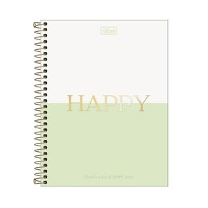 Caderno Espiral CD Colegial 10 Matérias Happy 160F Tilibra
