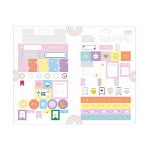 Adesivo Decorado Duplo Metalizado Happy Tilibra