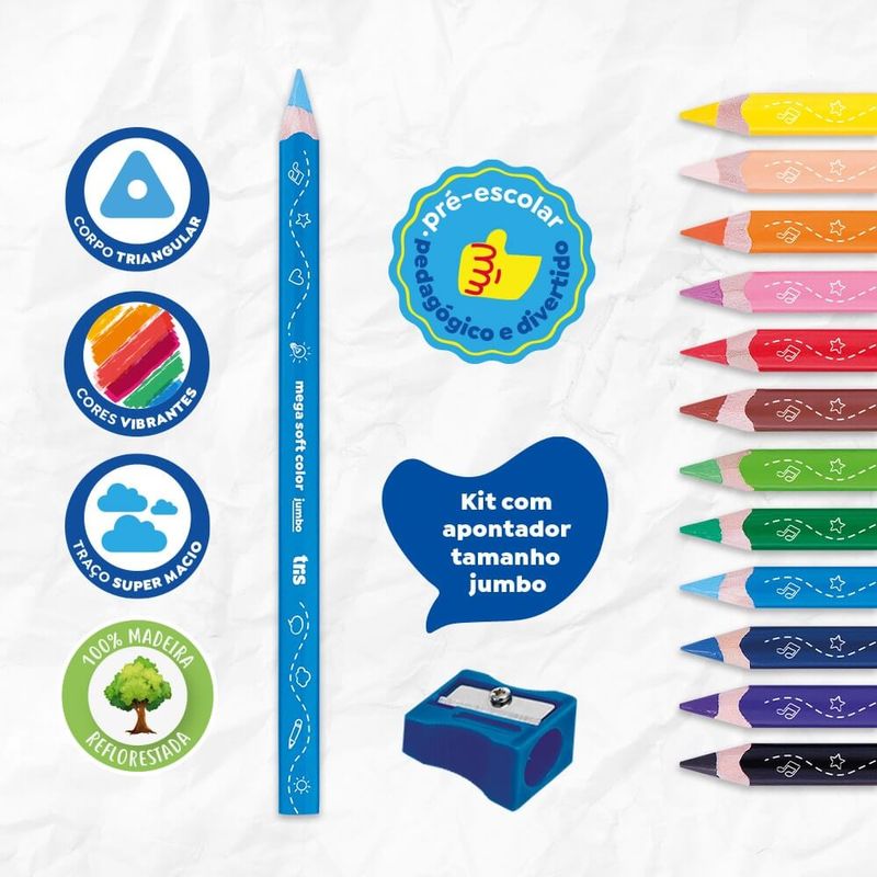 lapis-de-cor-jumbo-mega-soft-color-12-cores-apontador-tris