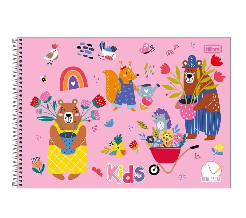 caderno-espiral-cd-meia-pauta-sapeca-feminino-40f-tilibra
