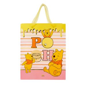 Sacola Para Presente Pooh 31,5x26,5x9,5cm Dac