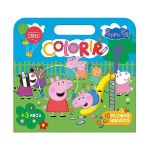 Álbum Para Colorir Maleta Peppa Pig 8F Tilibra
