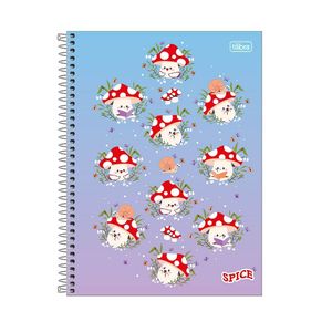 Caderno Espiral CD Universitário 10 Matérias Spice Feminino 160F Tilibra