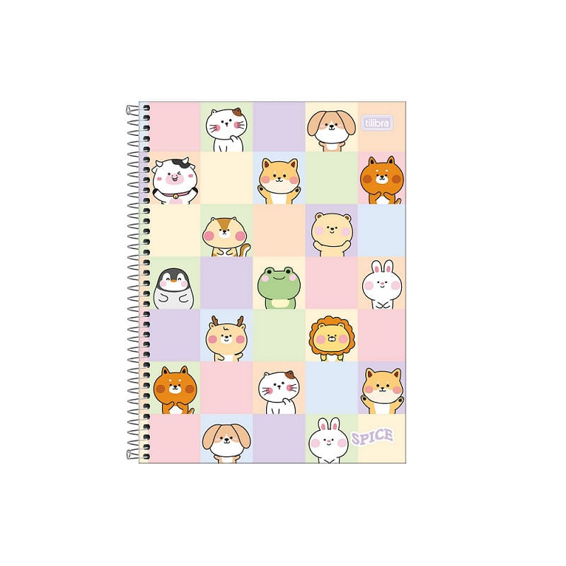 Caderno-Espiral-CD-Universitario-10-Materias-Spice-Feminino-160F-Tilibra