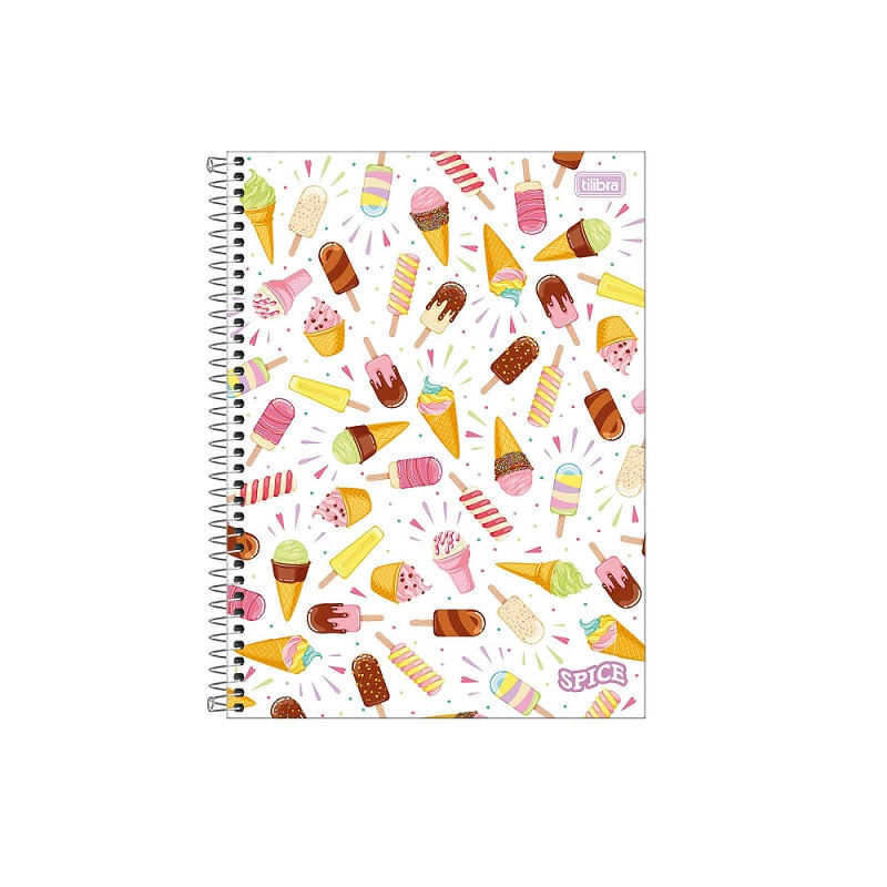 Caderno-Espiral-CD-Universitario-10-Materias-Spice-Feminino-160F-Tilibra