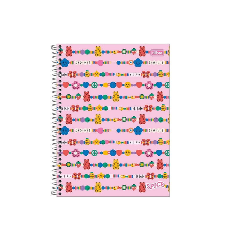 Caderno-Espiral-CD-Universitario-10-Materias-Spice-Feminino-160F-Tilibra
