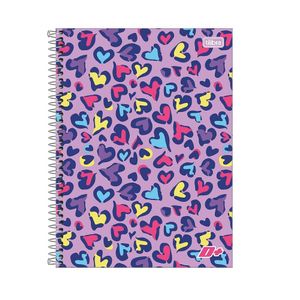 Caderno Espiral CD Universitário 10 Matérias D+ Feminino 200F Tilibra
