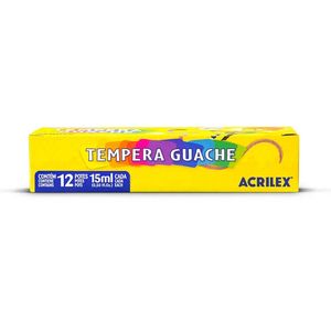 Tempera Guache 15ml 12 Cores Acrilex