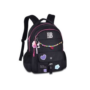 Mochila Nylon Miçangas 17,5" Cores Sortidas Rebecca Bonbon 01un