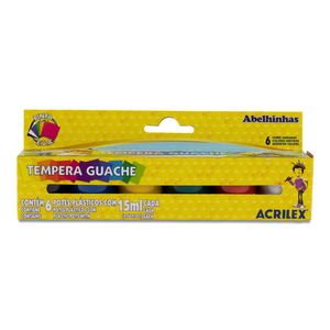 Tempera Guache 15ml 6 Cores Acrilex