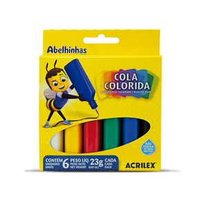Cola Colorida 6 Cores Acrilex