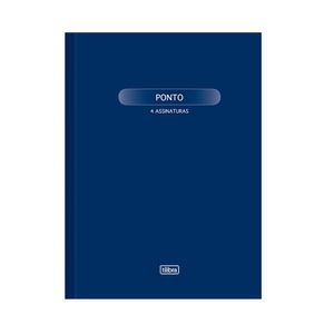 Livro De Ponto CD Grande 4 Assinaturas 100F Tilibra