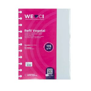 Refil Vegetal Grande Caderno Inteligente CIRG4011