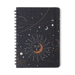 Caderno Espiral Colegial 80F Astral Pautado Eclipse Preto Cicero