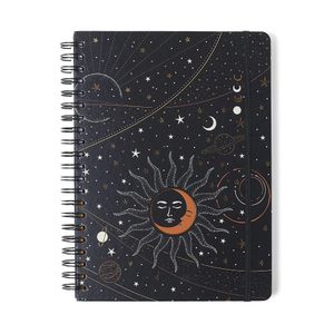 Caderno Espiral Colegial 10M 160F Astral Pautado Eclipse Preto Cicero