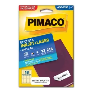 Etiqueta Adesiva A5q-2050 22,0x55,0mm Branca Pimaco