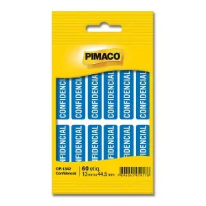 Etiqueta Adesiva Confidencial OP-1342 13x44,5mm Pimaco