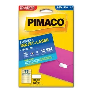 Etiqueta Adesiva A5q-1226 12,0x26,0mm Branca Pimaco