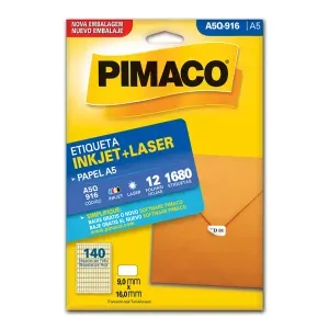 Etiqueta Adesiva A5Q-916 9x16mm Branca Pimaco