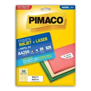 Etiqueta Adesiva A4256 25,4x63,5mm Branca Pimaco