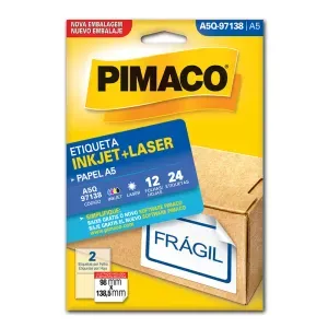 Etiqueta Adesiva A5Q-97138 98x138mm Branca Pimaco