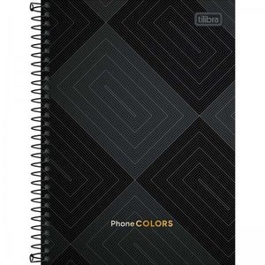 Índice Telefônico De Mesa 39 Folhas Phone Colors Tilibra