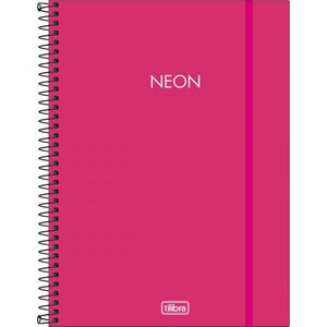 Caderno Espiral CP Universitário 1 Matéria Neon Pink 80F Tilibra