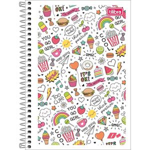 Caderno Espiral Capa Flexível 140x200mm D+ 48F Tilibra
