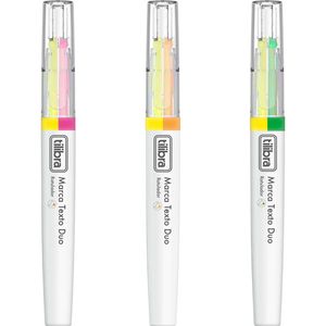 Marca Texto Duo Duas Cores Uma Ponta Sortidos Tilibra 01un