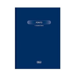 Livro De Ponto CD Grande 4 Assinaturas 100F Tilibra 05un