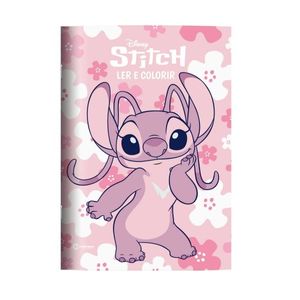Ler E Colorir Stitch Angel Culturama