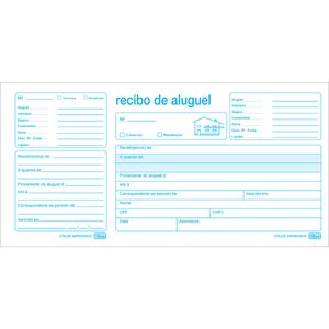Recibo De Aluguel Com Canhoto 50F Tilibra