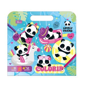 Álbum Para Colorir Maleta Lovely Friend 8F Tilibra
