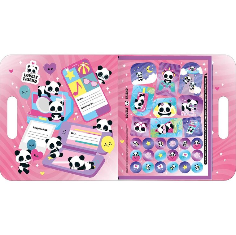 Album Para Colorir Maleta Lovely Friend 8F Tilibra 2
