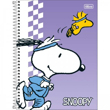 Caderno CD Universitario 1 Materia Snoopy Fit 80F Tilibra 4
